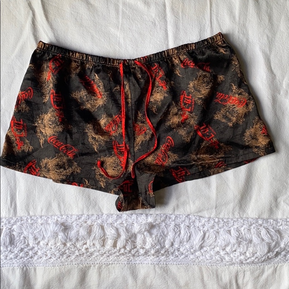 Black Polyester Shorts